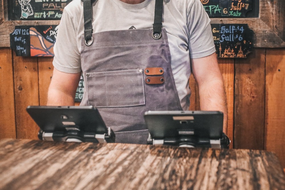 WHITEDUCK Heavy Duty Waxed Thick Canvas Apron 24oz Multi-Functional Work Apron