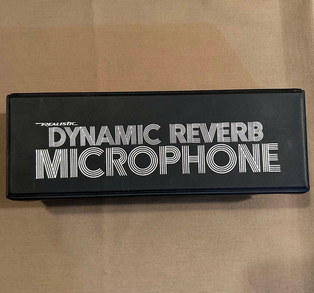 Vintage REALISTIC Dynamic Reverb Microphone CASE ONLY