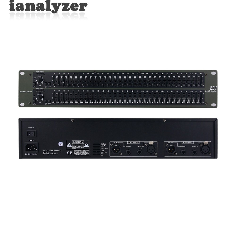 231 Dual 31 Segment Equalizer Professional Equalizer for Home KTV