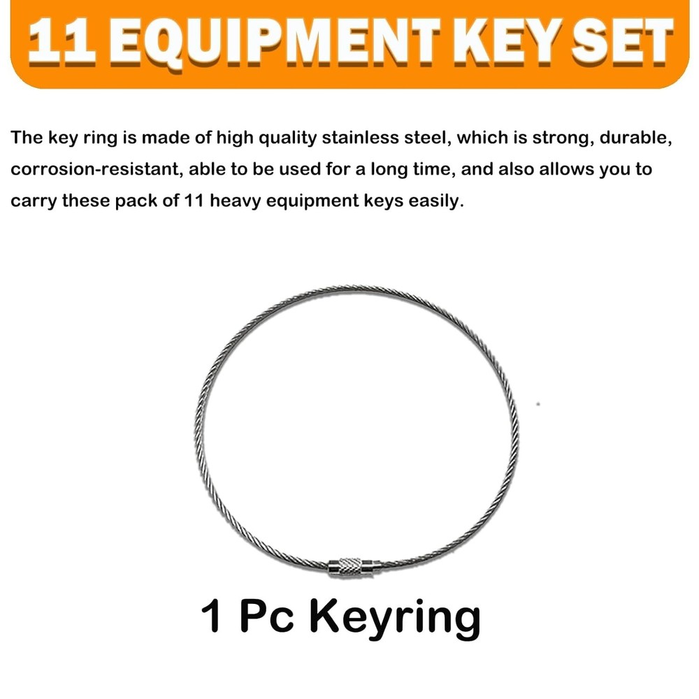 Ultimate 11 Heavy Machinery Key Bundle - Compatible with Major Brands & Models