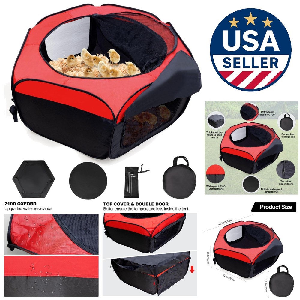 Effortless Assembly Chick Brooder Box - Perfect for Newborn Ducks and Chicks