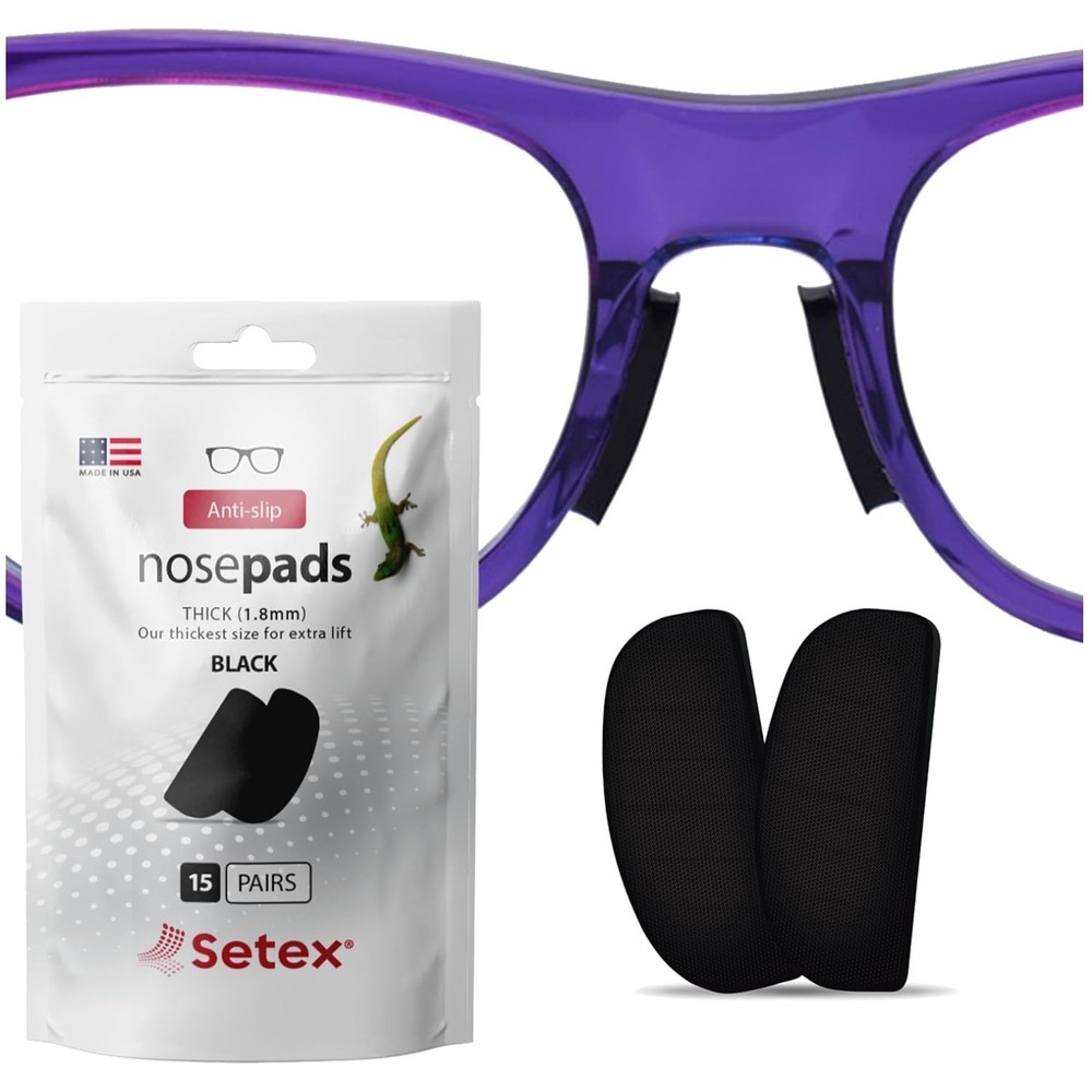 Innovative Microstructured Fibers Nose Pads - Black Pair