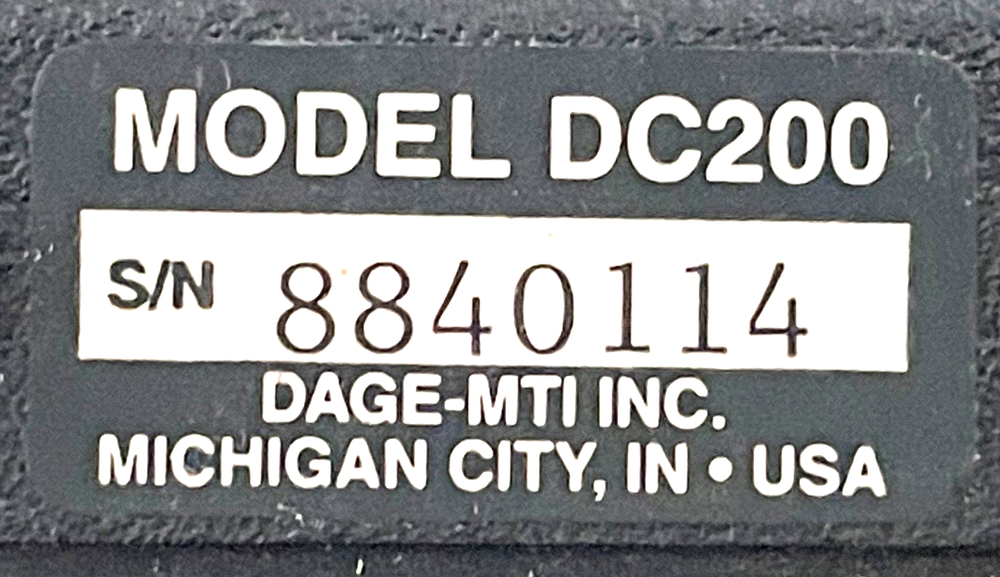 USED Dage-MTI DC200 Remote