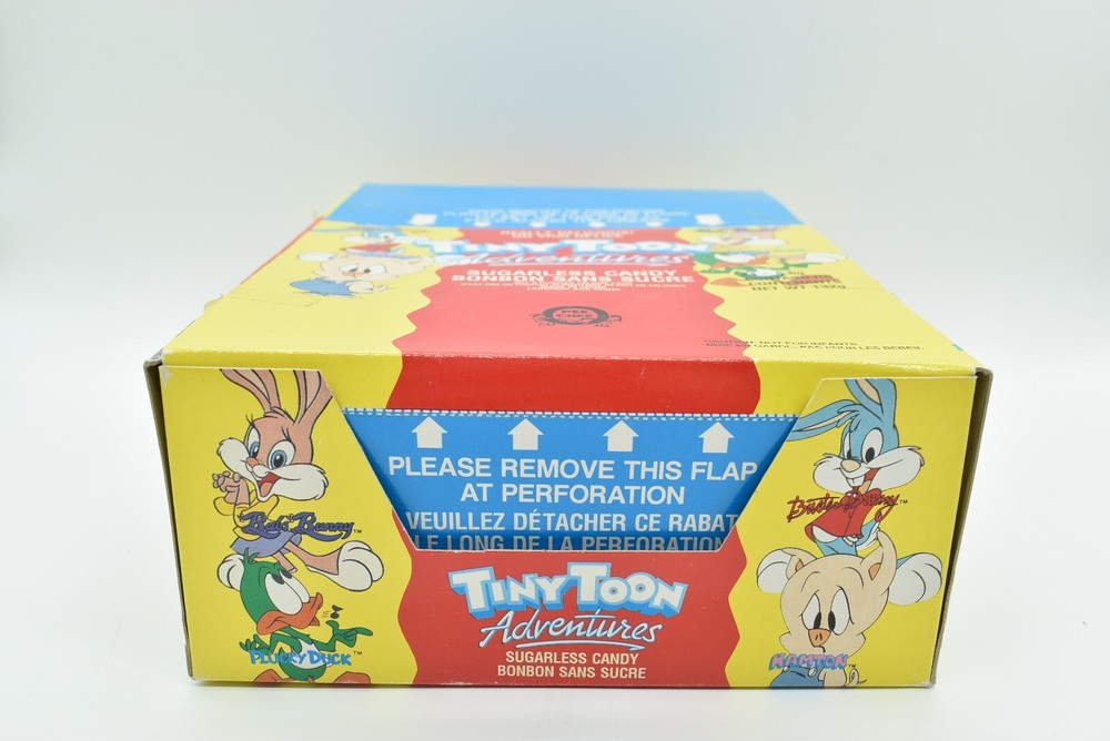 Tiny Toon Adventures- CANDY CONTAINER HEADS, COMPLETE BOX, 1991, O-Pee-Chee, NEW