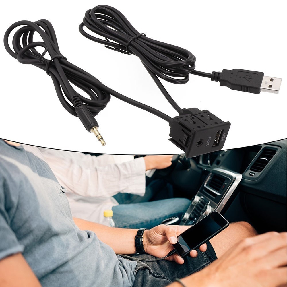 Flush Mount AUX USB Connection for Cars and RVs Easy Installation Solution