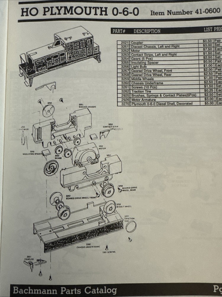 1990 Bachmann Parts Catalog