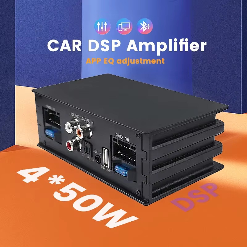 Car Audio DSP Digital Processor 4X50W Amplifier Android Radio