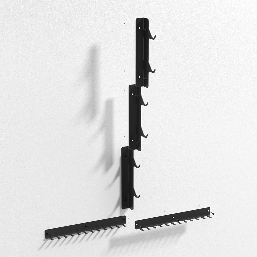 Lat Pull Down Bar Storage Rack Wall Mount Gym Wall Organizer Lat Machine Rack