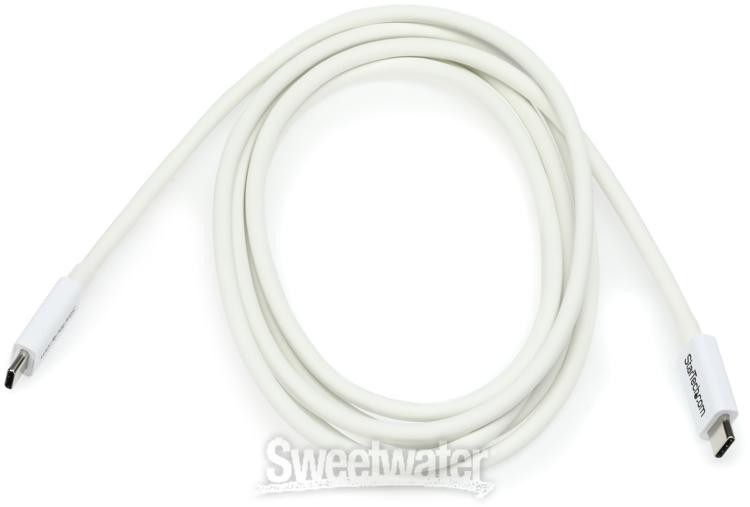 Startech Thunderbolt 3 Cable - 2m, 20 Gbit/s, USB-C - White