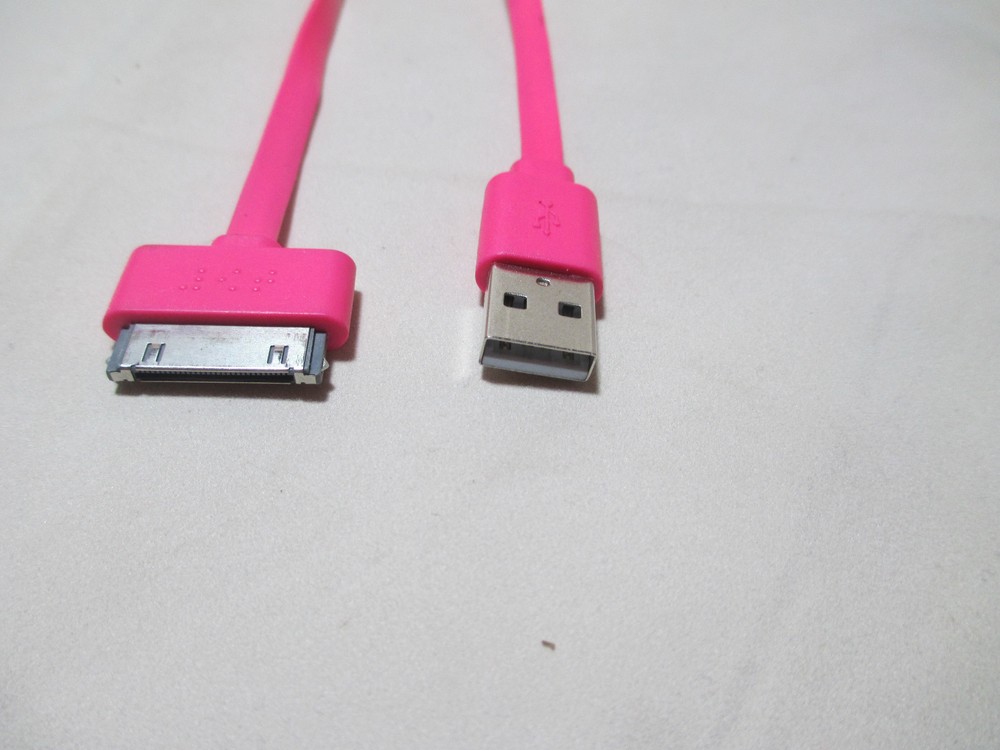 3 Ft USB Data Sync Charger Cable Cord for iphone 4s 4 HOT PINK