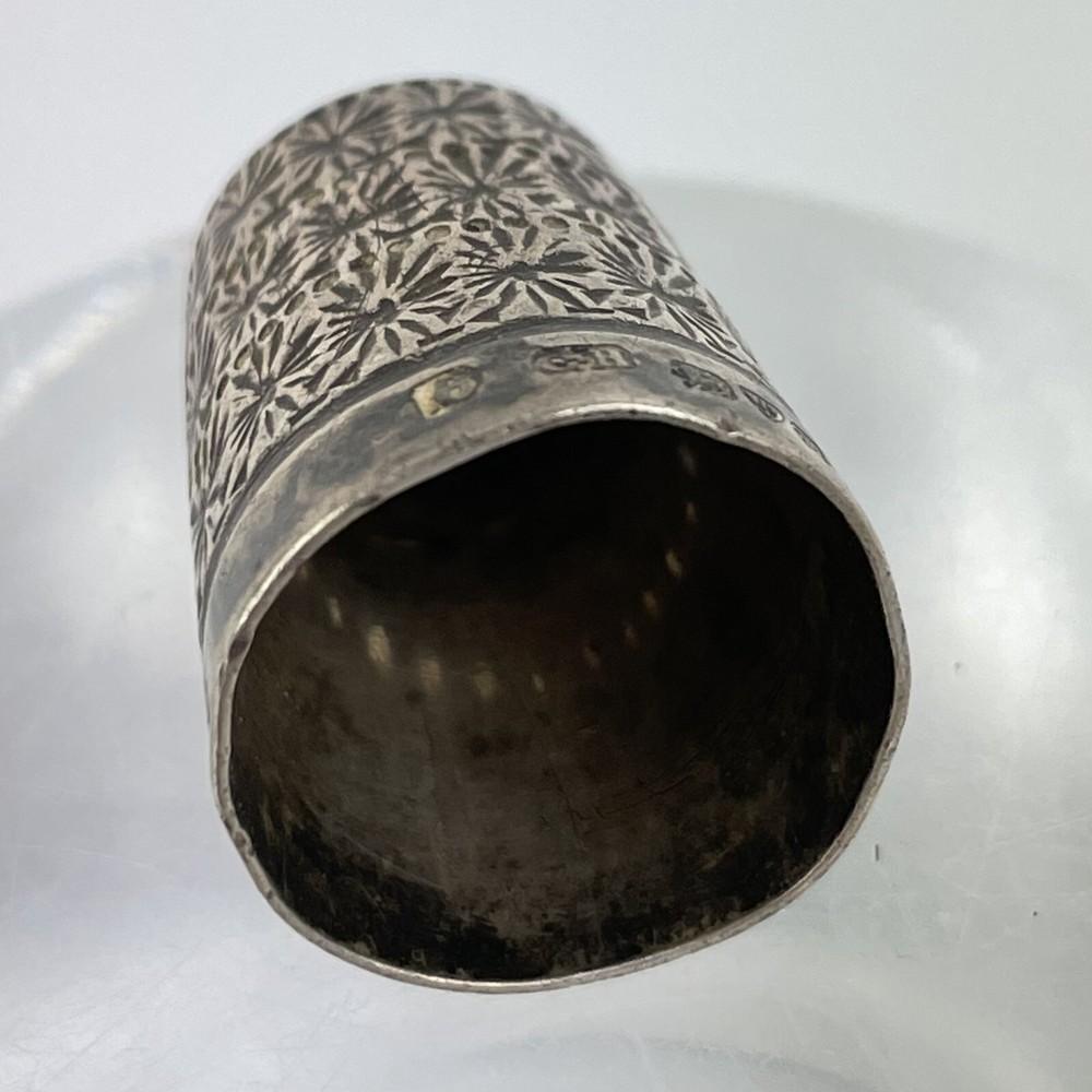 Antique Solid Silver Thimble Size 6 Charles Horner 1910 2.4cm 5.8g