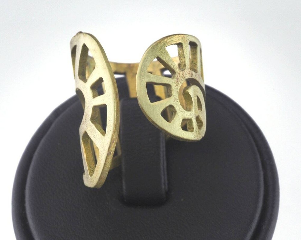 Adjustable Ring Raw brass (18mm 7.5US inner size) 2740