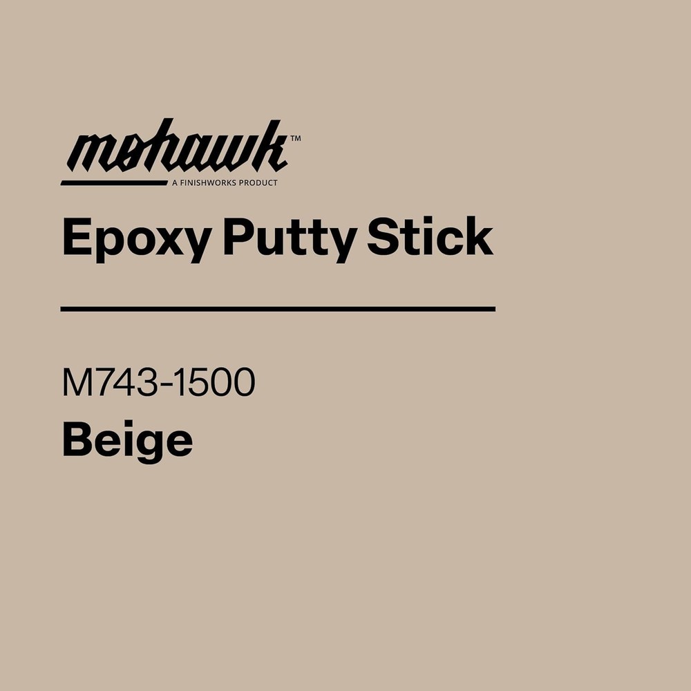 Mohawk Epoxy Putty Stick - Beige - Quick Cure for Wood & Surface Repairs