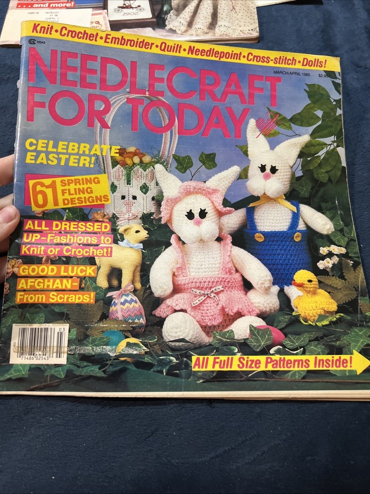 Vintage Needlepoint Stitching Magazine Booklets Patterns Clark’s Needlecraft