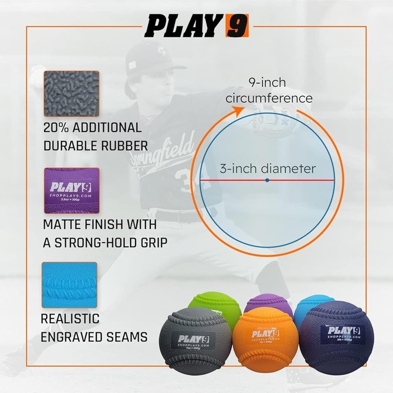 Weighted Baseball Training Balls Set Pitching Strength Recovery & Durability New