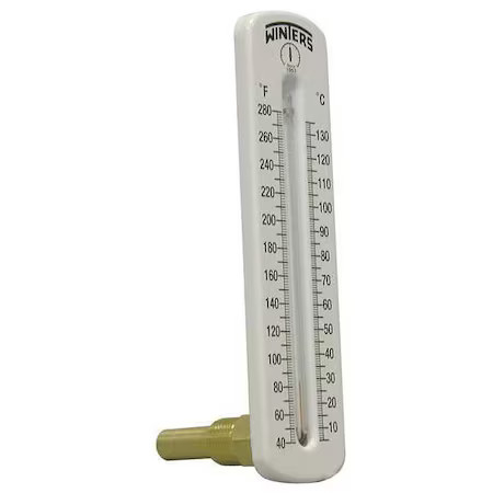 Winters Tsw173lf. Thermometer, Analog, 40-280 Degf, 1/2In Npt