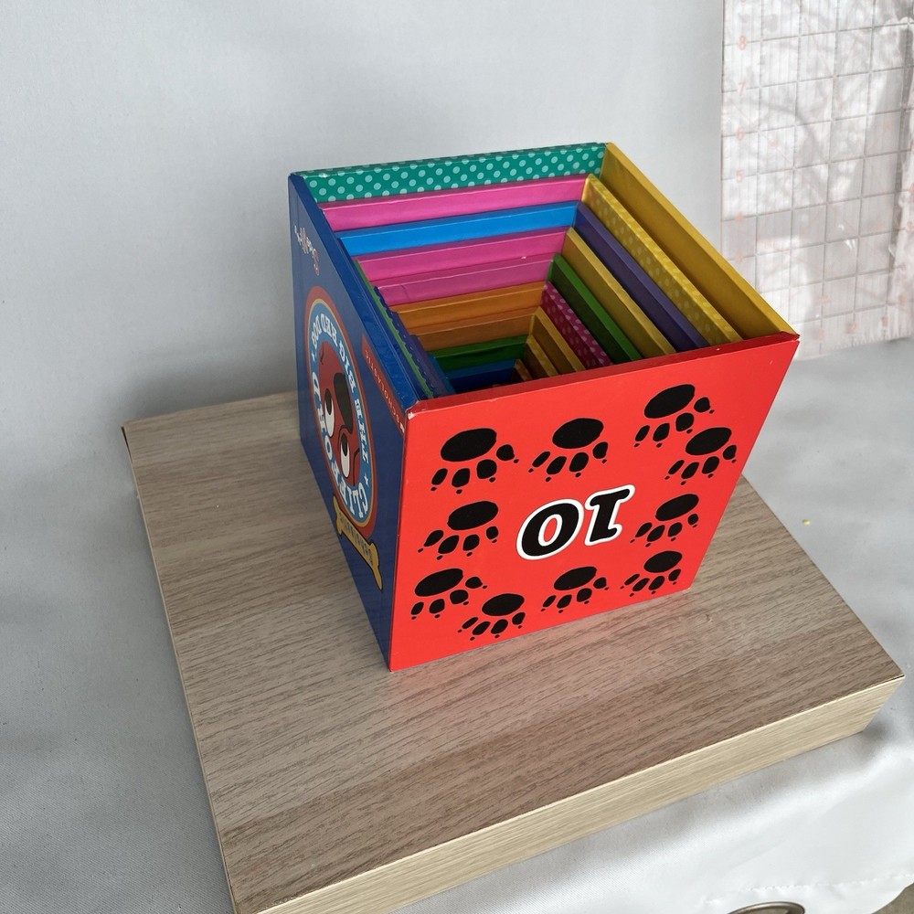 Scholastic Books 1999 Rare CLIFFORD Stacking Blocks CUBE