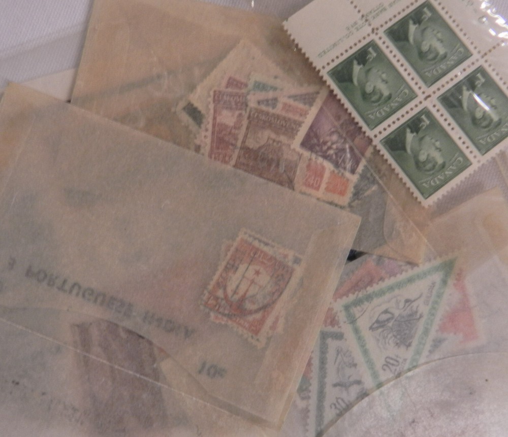 Vintage Stamp Collecting Peripherals Lot