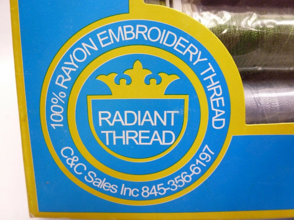Radiant Thread Rayon Embroidery Thread 250M 50 Spools 40 weight New