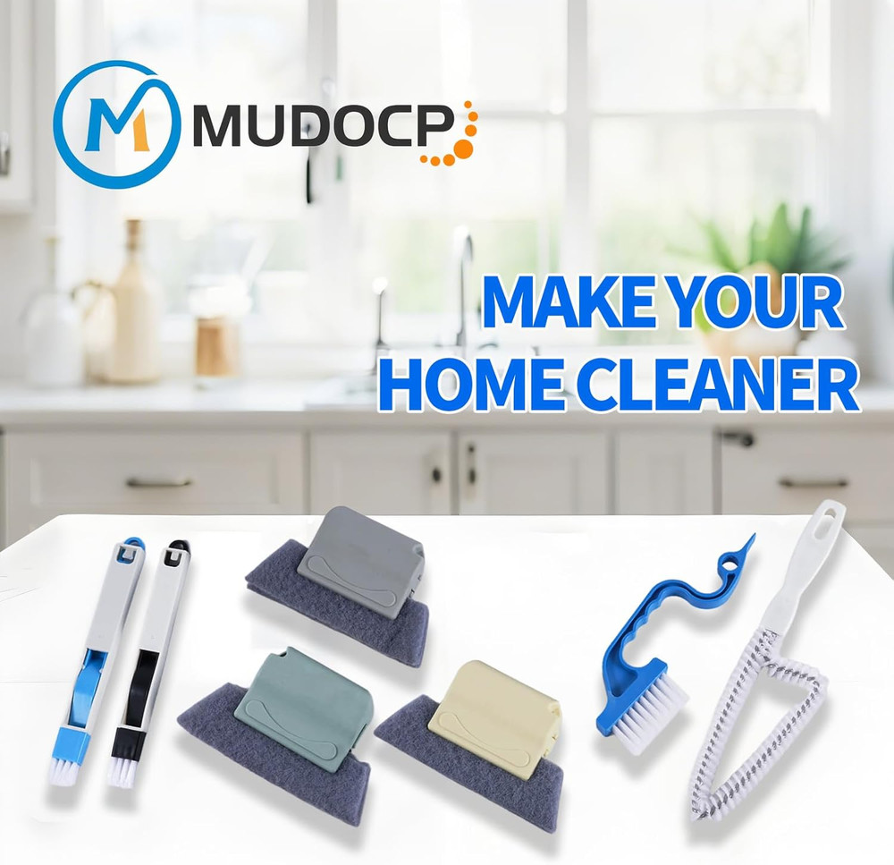 Window Track Cleaner Tool Set, 13 Pcs Magic Window Sill Cleaning Tools Kit with