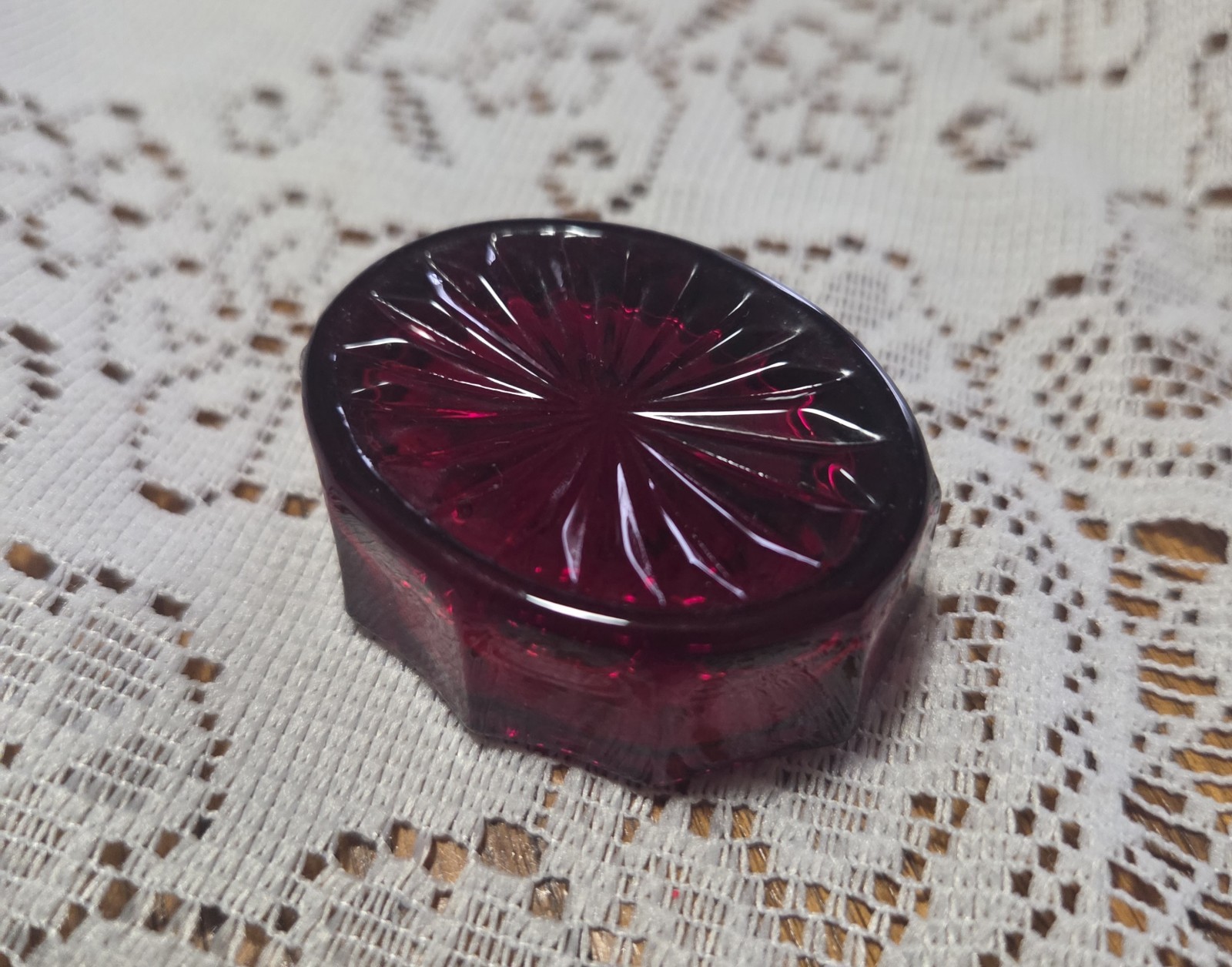 Mosser Glass Nine Sided Open Salt Cellar