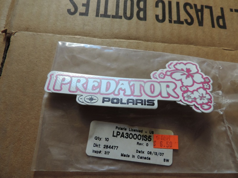 Pink Polaris Predator Sticker