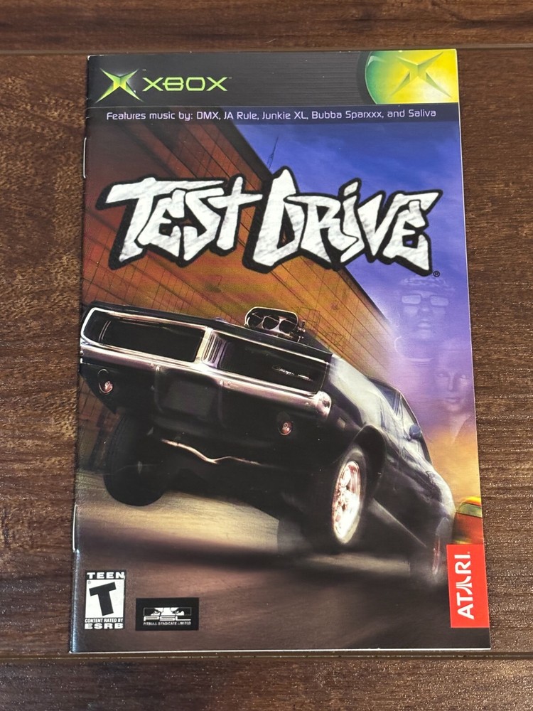 Test Drive XBOX Instruction Manual Only