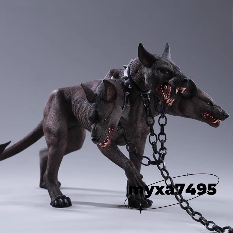 Cerberus Realistic Animal Model Statue Model Resin Figurine Ornament Doll Gift