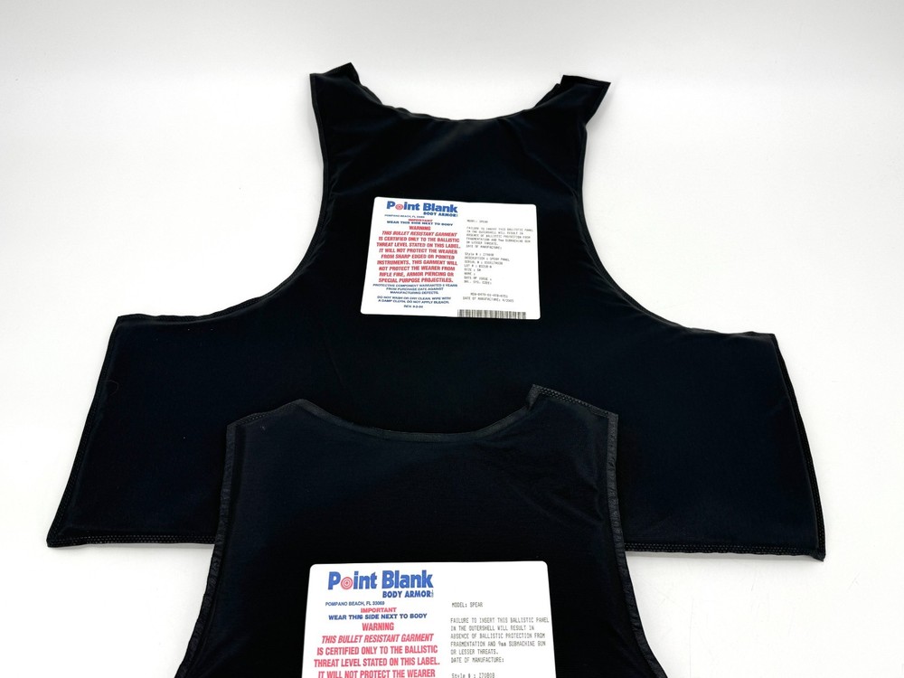 NEW Point Blank Level IIIA BALCS SPEAR Soft Body Armor Inserts SMALL