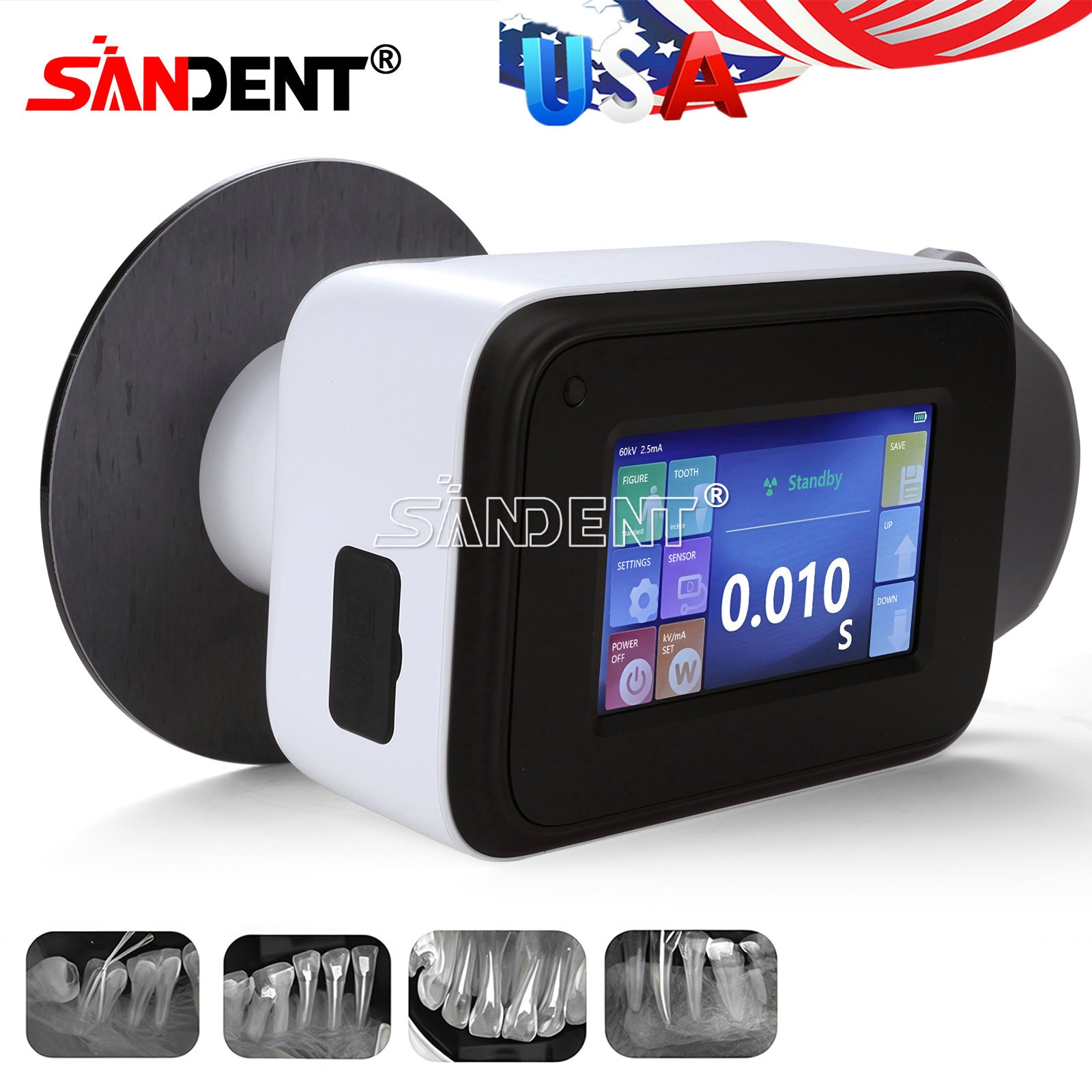 Dental Portable Imaging System Handhold X Machine Unit Ray High Frequency+Shield