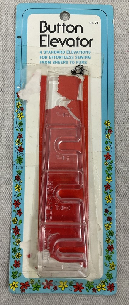 Button Elevator for Effortless Sewing W. H. Collins Inc. Vintage