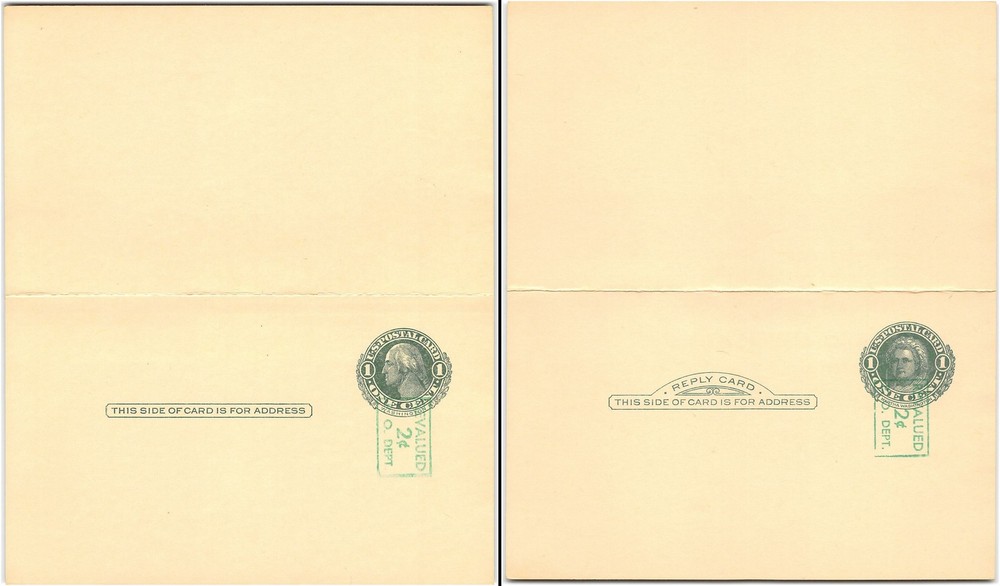 US #UY14 Mint, 1952, Message Reply