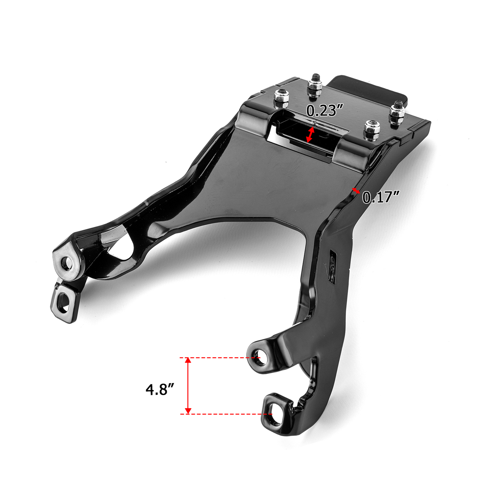 For 2020-2024 Indian Challenger Pursuit Driver Rider Backrest + Mounting Bracket