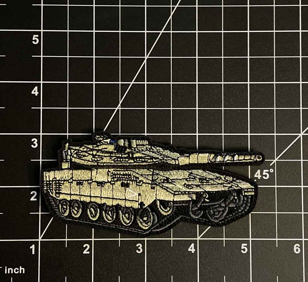 Merkava Mark 4 IDF Tank Army Main Battle Tactical Patch Hook Loop Backing