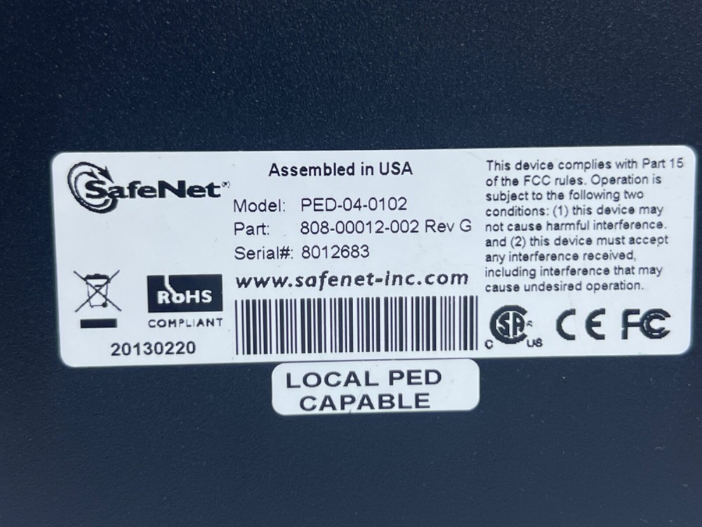 SAFENET PED-04-0102 KEYBOARD