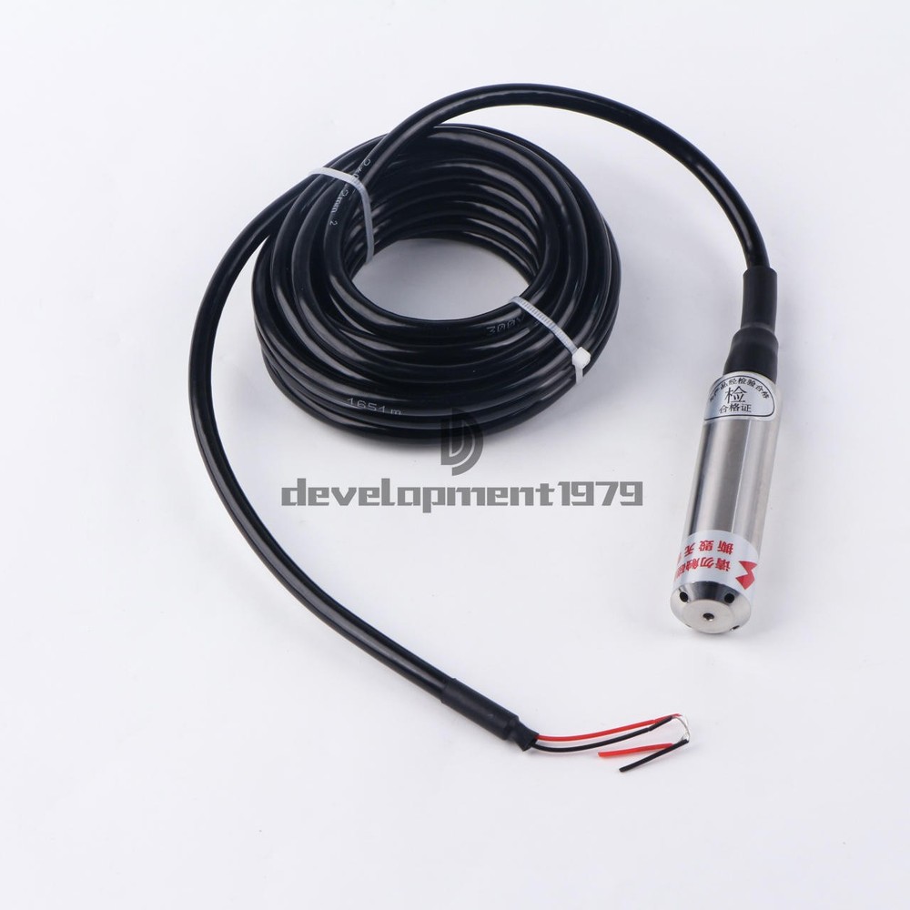 1PC Water Level Transmitter Liquid Level Transducer Sensor 1-10M Cable 4-20MA