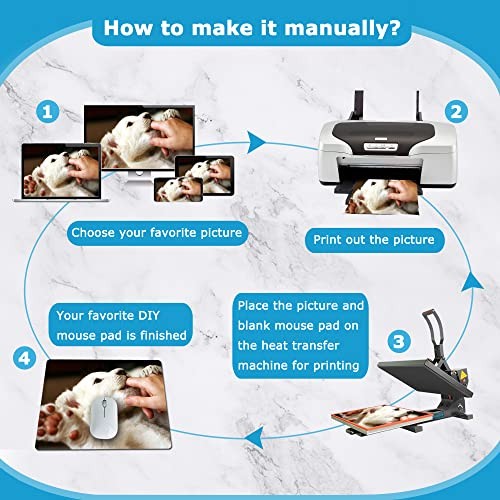 10pcs Sublimation Mouse Pad Blank Mouse Pad Sublimation Blanks Mousepad for