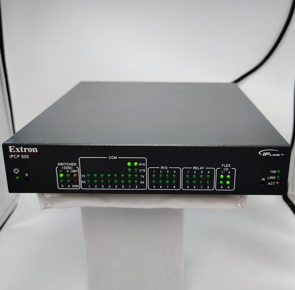 Extron IPCP 505 IP Link Control Processor Unit AC Power Cord Phoenix Connectors