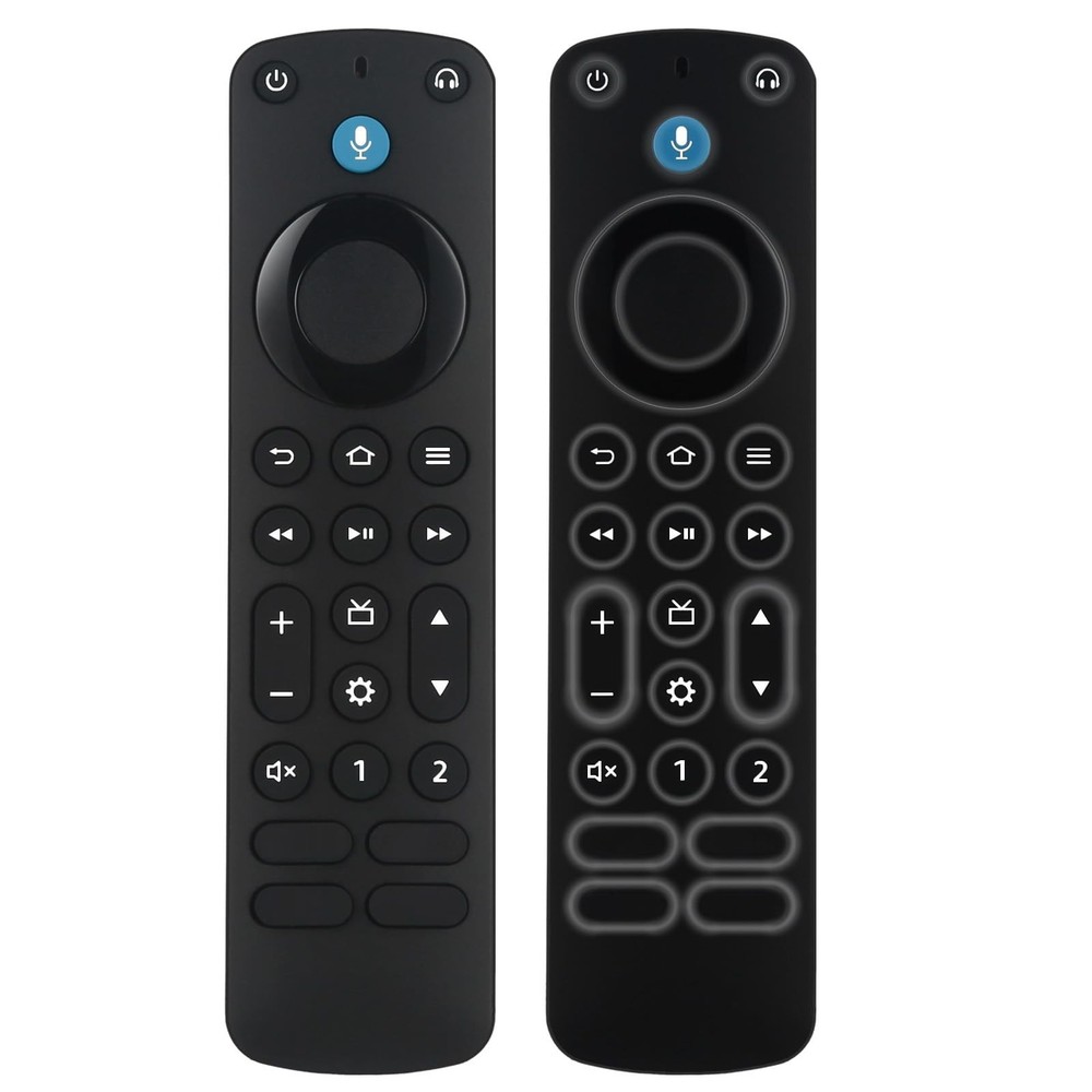 OROSAUR Voice Remote Pro with Backlit Button, Replacement for Fire Black