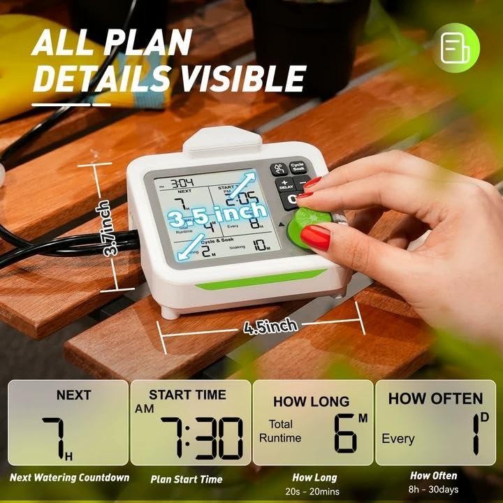 RAINPOINT Large Display Automatic Plant Watering for Up to 20 Indoor Pot Plants