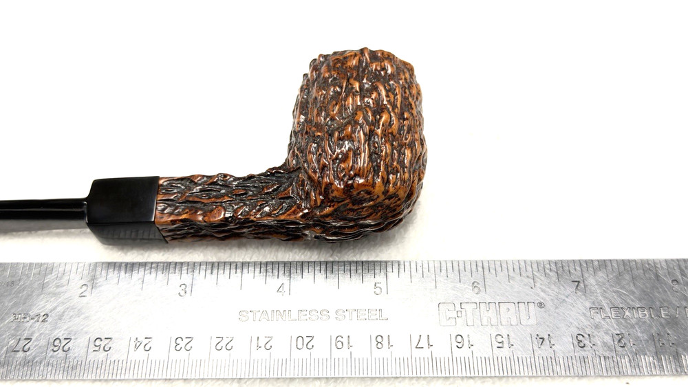 POTPOURRI Blast and Rusticate Unique Finished Straight Billiard Saddle Stem ***