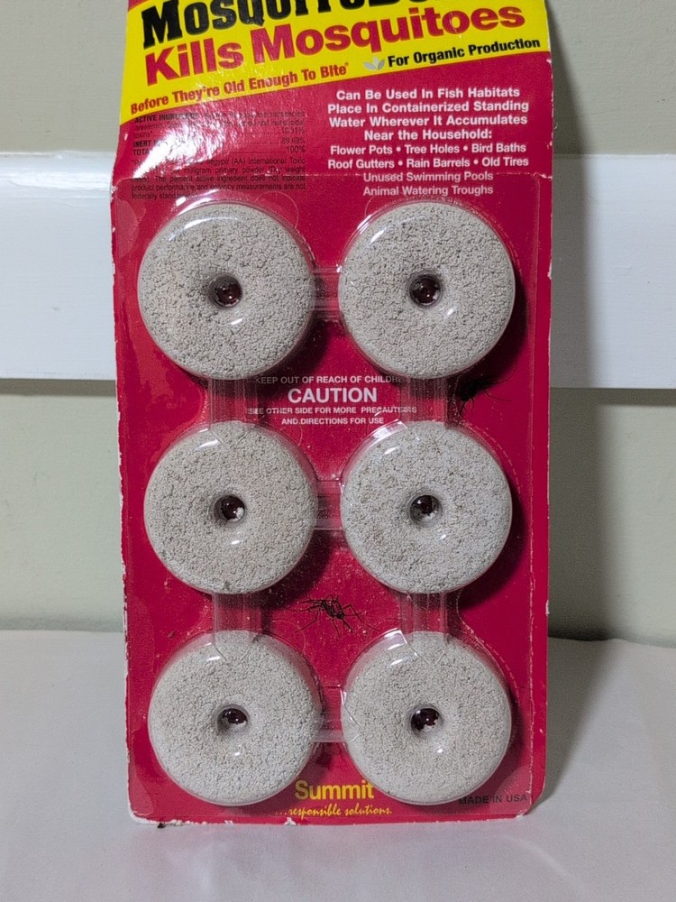Summit Mosquito Dunks Floating Pod Kill Biologically Safe Method 6 pack