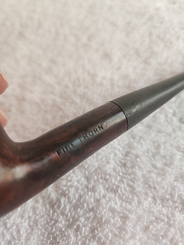 Vintage Fire Thorn Smoking Pipe Imported Briar