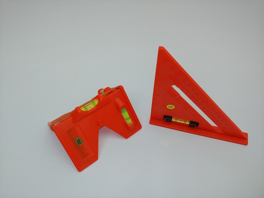 Post Level & Square Set, Bubble Levels Setting Fence Posts Pipe Align