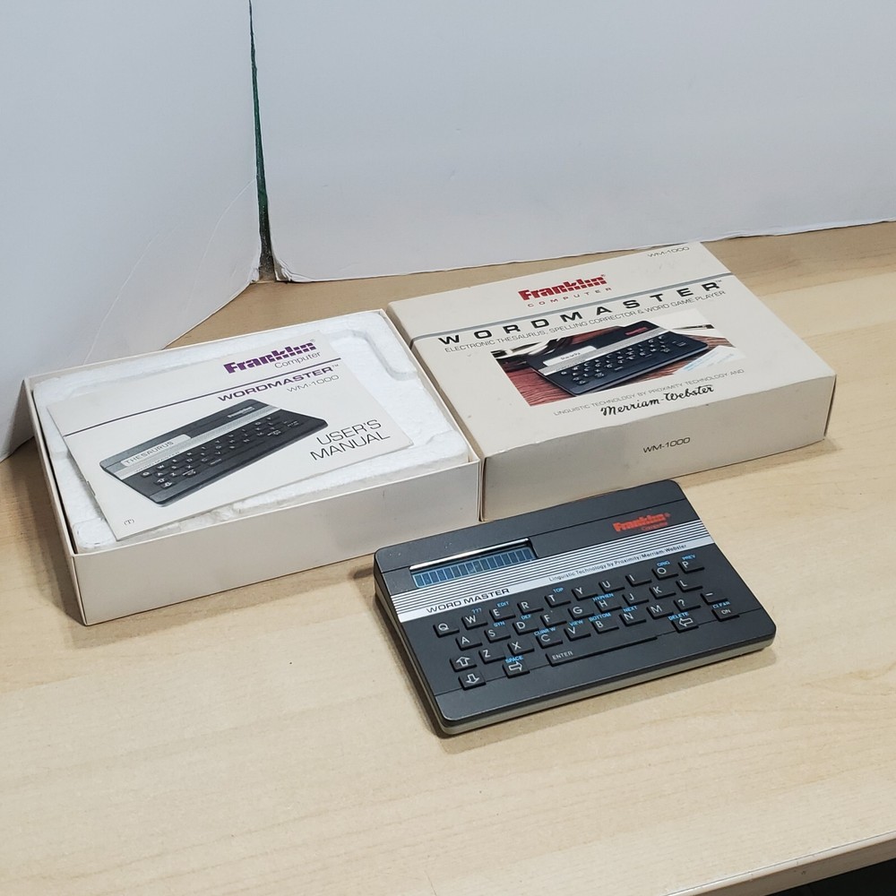 Franklin Wordmaster WM-1000 Electronic Spell Checker Thesaurus TESTED