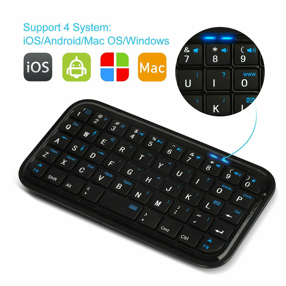 49 Keys Mini Wireless Bluetooth Keyboard Bluetooth 3.0 Keypad for XBox Phone PC