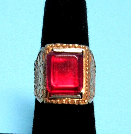 RARE OVALTINE CAPTAIN MIDNIGHT AZTEC SUN-GOD RING