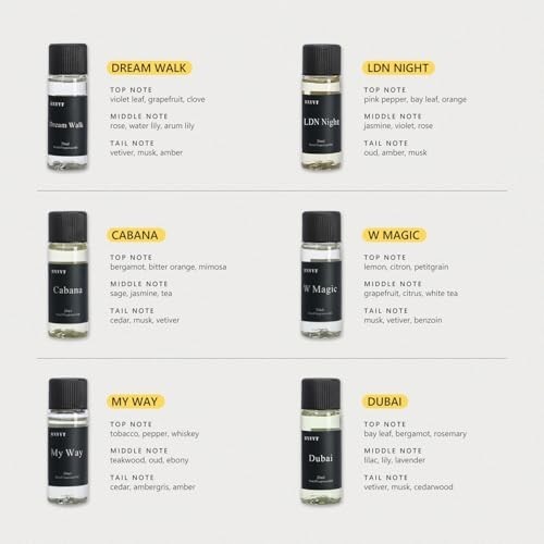 Luxury Aromatherapy Essential Oils Set - 6 Premium Scents for Diffuser & Home Sc