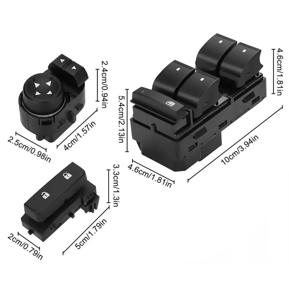 Driver Side Power Window Control Switch Button for 2007-2013 Chevrolet Silverado