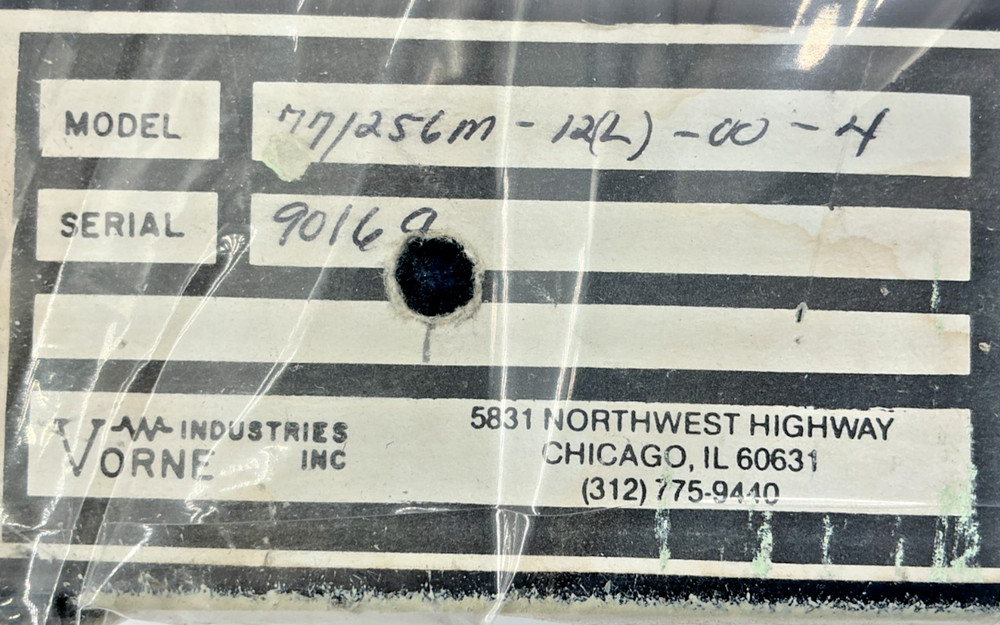 Vorne Industries 77/256M-12L-00-4 Digital Display Programmable Timer